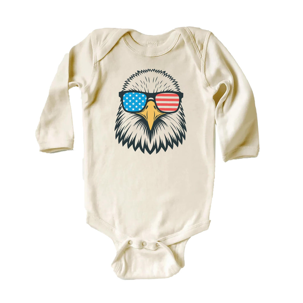 Patriotic Eagle Onesie, Baby Bodysuit, Baby Shirt, Toddler Sweatshirt - Boys America Outfit, 4th of July Baby Gift, USA Bald Eagle Clothes