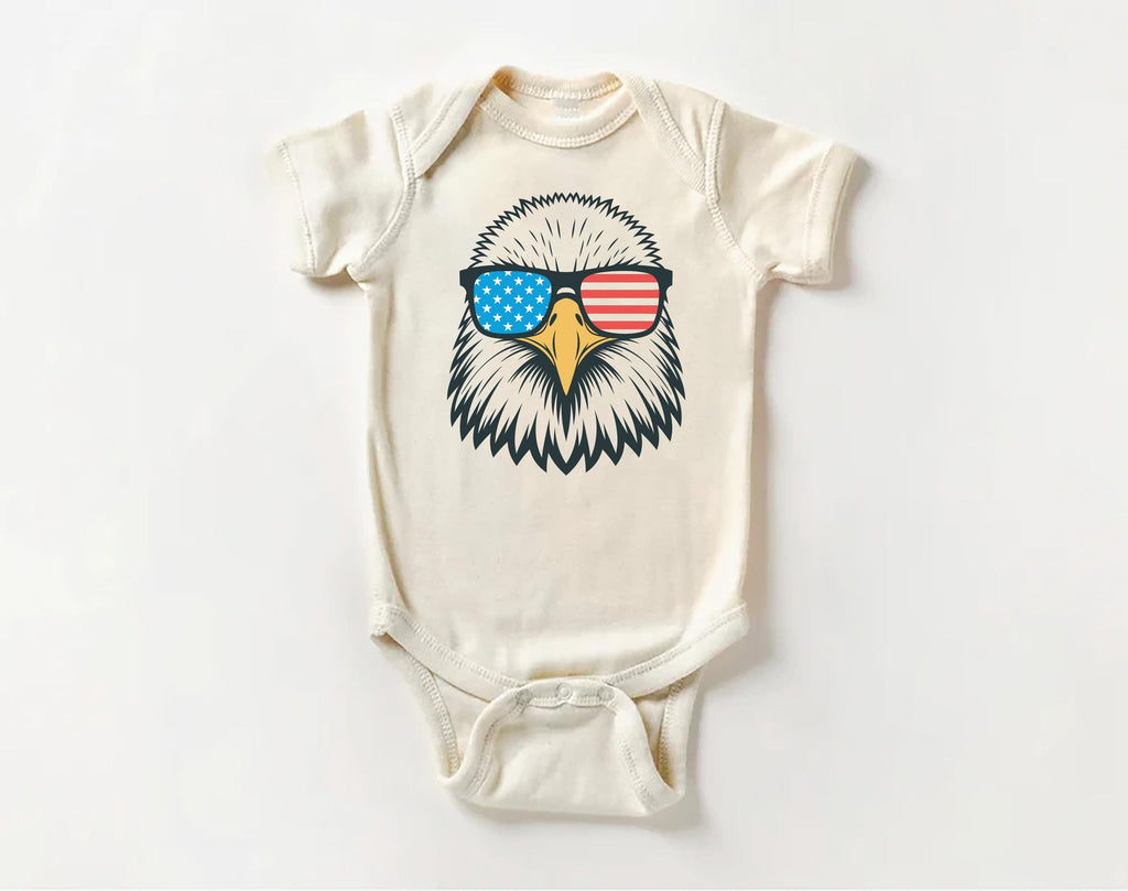 Patriotic Eagle Onesie, Baby Bodysuit, Baby Shirt, Toddler Sweatshirt - Boys America Outfit, 4th of July Baby Gift, USA Bald Eagle Clothes