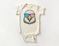 Patriotic Eagle Onesie, Baby Bodysuit, Baby Shirt, Toddler Sweatshirt - Boys America Outfit, 4th of July Baby Gift, USA Bald Eagle Clothes