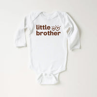 Little Brother Onesie, Baby Bodysuit, Baby Shirt, Toddler Sweatshirt, Retro Lil Brother Outfit, Sibling Gift, New Baby Announcement Clothes
