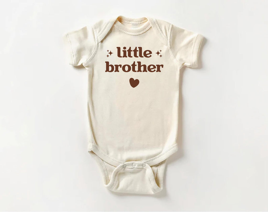 Little Brother Onesie, Baby Bodysuit, Baby Shirt, Toddler Sweatshirt, Retro Lil Brother Outfit, Sibling Gift, New Baby Announcement Clothes