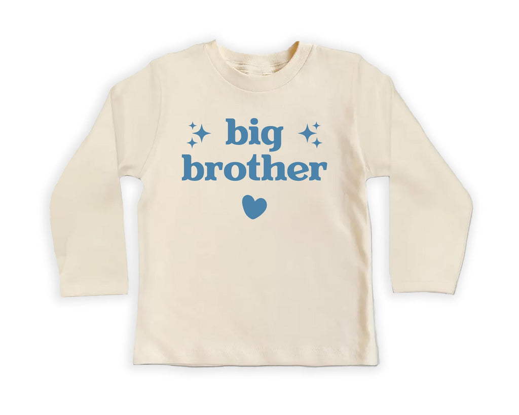 Big Brother Onesie, Baby Bodysuit, Baby Shirt, Toddler Sweatshirt - Cute Retro Pregnancy Announcement, Natural Big Brother Gift for Boys
