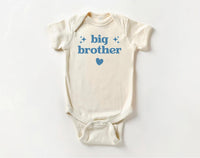 Big Brother Onesie, Baby Bodysuit, Baby Shirt, Toddler Sweatshirt - Cute Retro Pregnancy Announcement, Natural Big Brother Gift for Boys