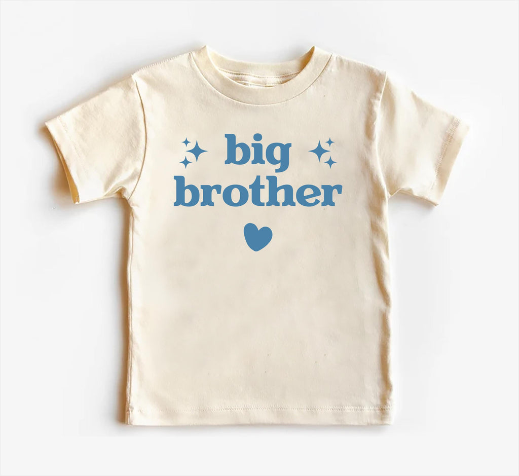 Big Brother Onesie, Baby Bodysuit, Baby Shirt, Toddler Sweatshirt - Cute Retro Pregnancy Announcement, Natural Big Brother Gift for Boys