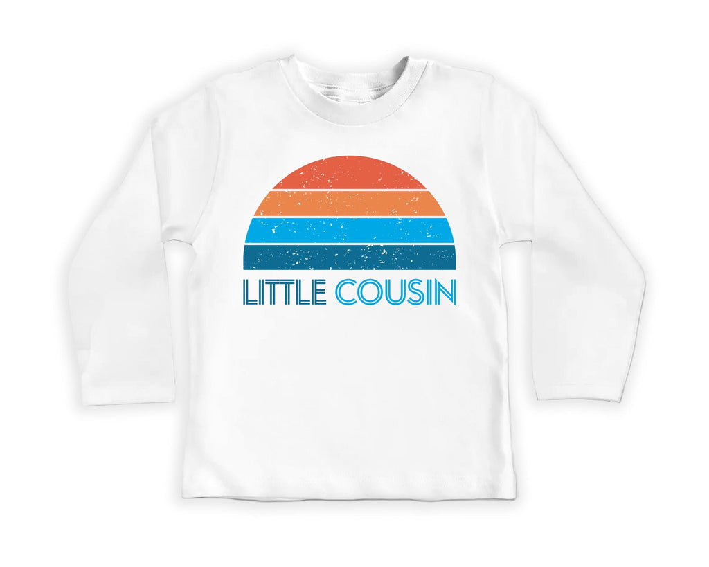 Retro Little Cousin Onesie, Baby Bodysuit, Baby Shirt, Toddler Sweatshirt, Boys Cousin Outfit, Vintage Family Gift, Matching Baby Clothes