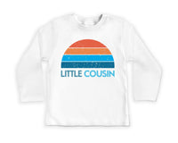 Retro Little Cousin Onesie, Baby Bodysuit, Baby Shirt, Toddler Sweatshirt, Boys Cousin Outfit, Vintage Family Gift, Matching Baby Clothes