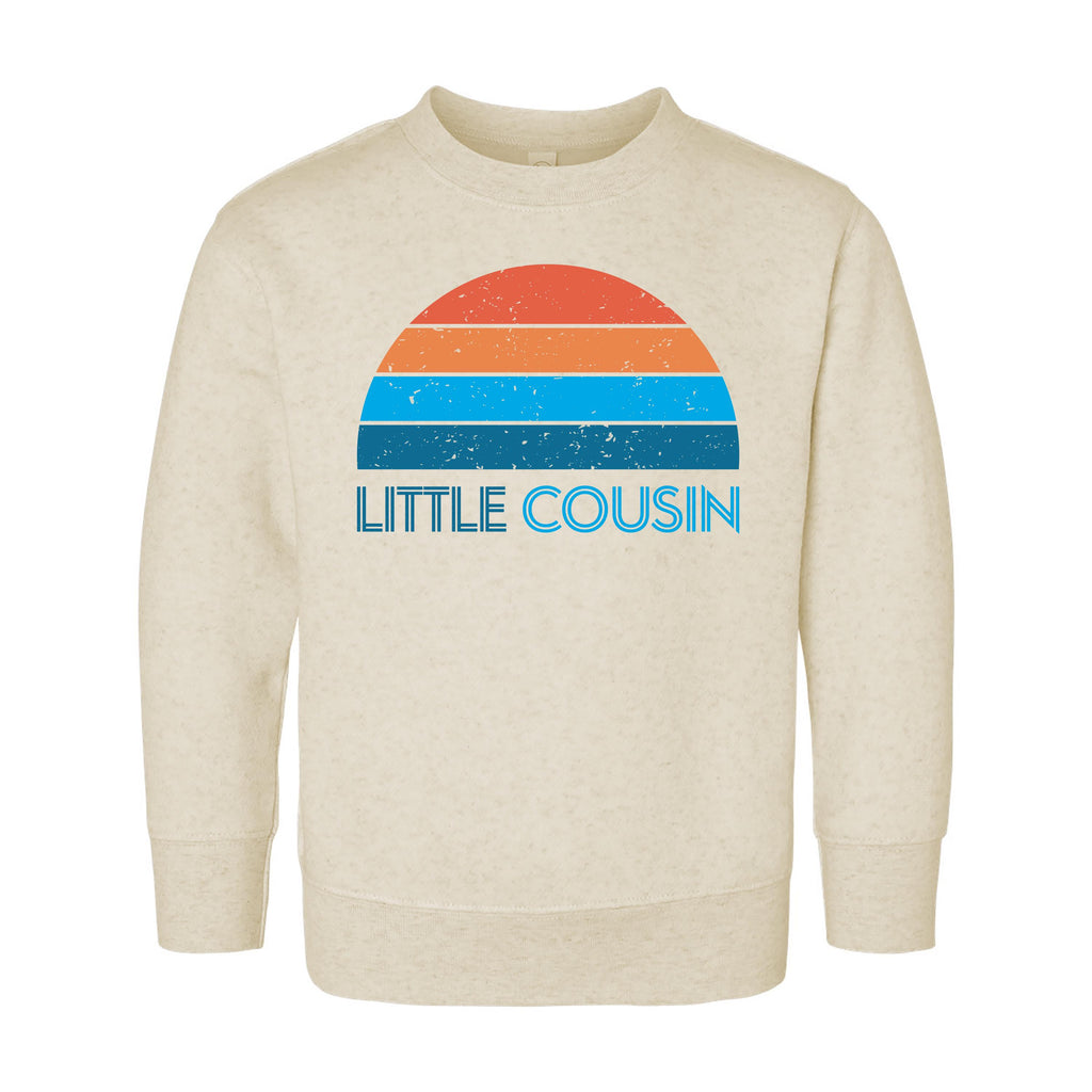 Retro Little Cousin Onesie, Baby Bodysuit, Baby Shirt, Toddler Sweatshirt, Boys Cousin Outfit, Vintage Family Gift, Matching Baby Clothes