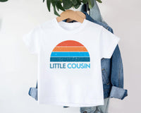 Retro Little Cousin Onesie, Baby Bodysuit, Baby Shirt, Toddler Sweatshirt, Boys Cousin Outfit, Vintage Family Gift, Matching Baby Clothes
