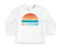 Retro Big Cousin Onesie, Baby Bodysuit, Baby Shirt, Toddler Sweatshirt - Boys Cousins Outfit, Vintage Family Gift, Matching Cousin Clothes