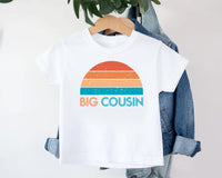 Retro Big Cousin Onesie, Baby Bodysuit, Baby Shirt, Toddler Sweatshirt - Boys Cousins Outfit, Vintage Family Gift, Matching Cousin Clothes