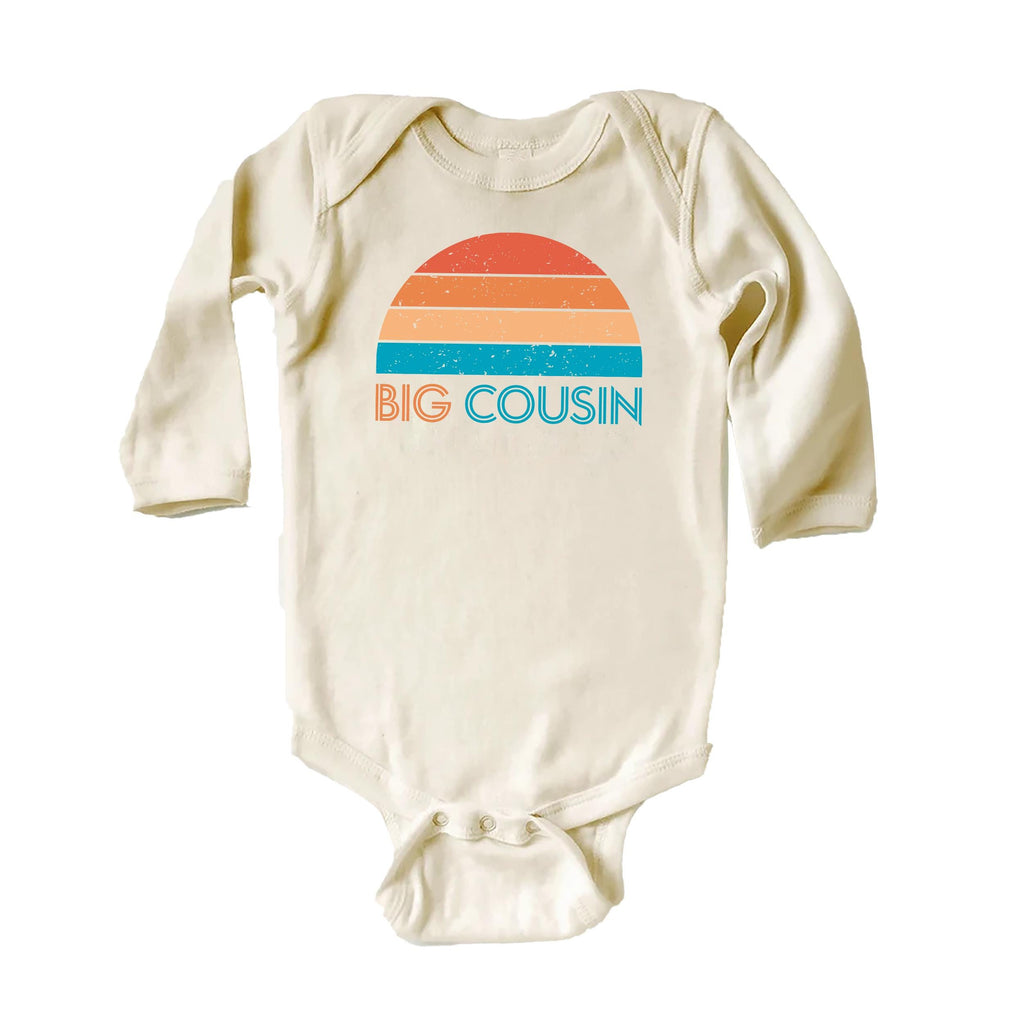 Retro Big Cousin Onesie, Baby Bodysuit, Baby Shirt, Toddler Sweatshirt - Boys Cousins Outfit, Vintage Family Gift, Matching Cousin Clothes