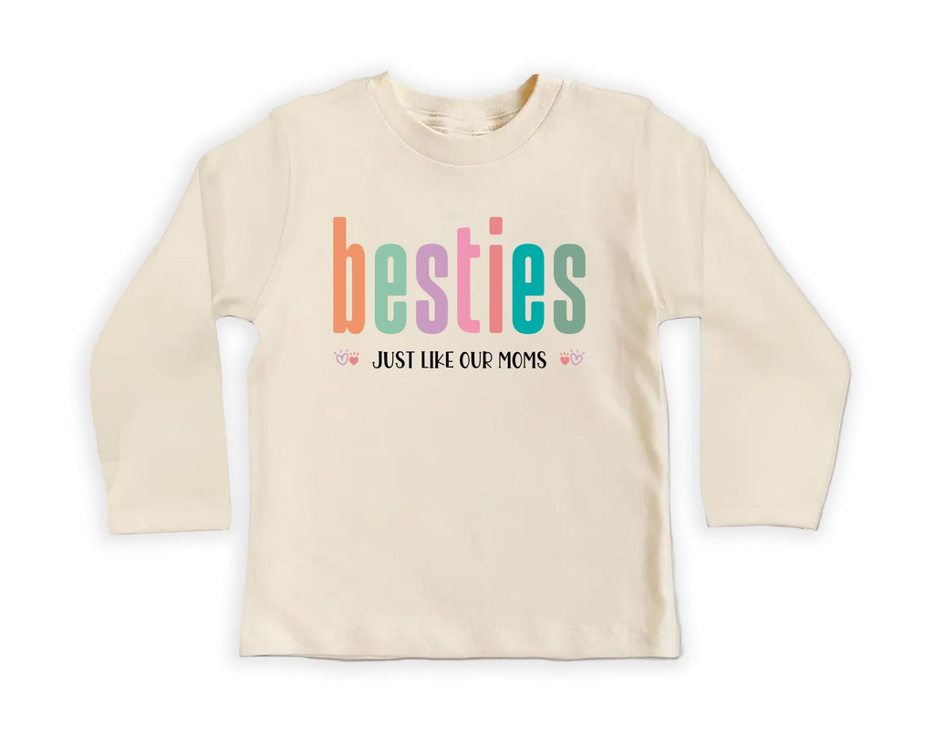 Besties Just Like Our Moms Onesie, Baby Bodysuit, Baby Shirt, Toddler Sweatshirt - Retro Best Friends Outfit, Baby Gift for Little Besties