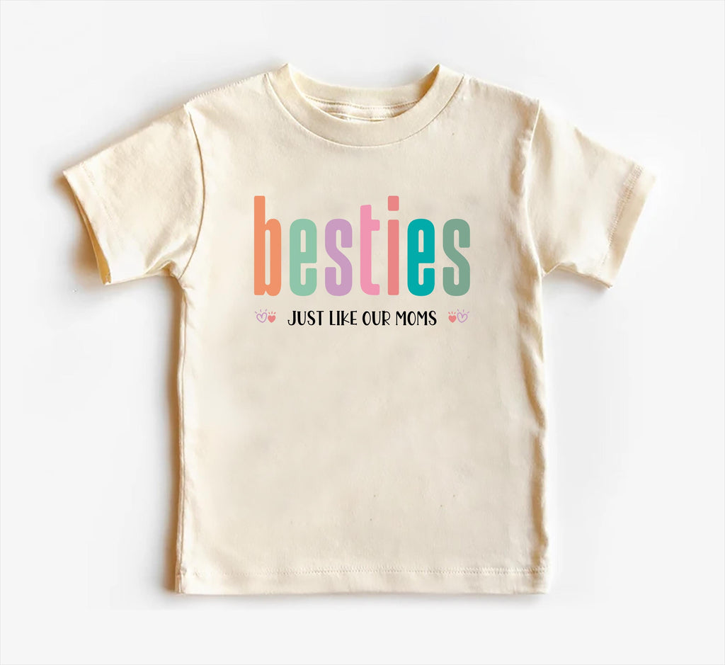 Besties Just Like Our Moms Onesie, Baby Bodysuit, Baby Shirt, Toddler Sweatshirt - Retro Best Friends Outfit, Baby Gift for Little Besties