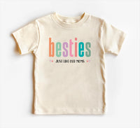 Besties Just Like Our Moms Onesie, Baby Bodysuit, Baby Shirt, Toddler Sweatshirt - Retro Best Friends Outfit, Baby Gift for Little Besties
