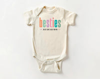 Besties Just Like Our Moms Onesie, Baby Bodysuit, Baby Shirt, Toddler Sweatshirt - Retro Best Friends Outfit, Baby Gift for Little Besties