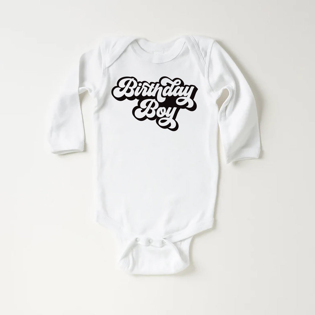 Birthday Boy Onesie Baby Bodysuit, Baby Shirt, Toddler Sweatshirt, Cute Vintage Birthday Outfit, Retro Baby Boy Gift, Party Celebration Look