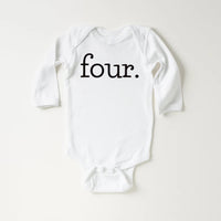 Fourth Birthday Onesie, Baby Bodysuit, Baby Shirt, Toddler Sweatshirt - Vintage Four Year Old Outfit, Retro 4th Birthday Gift for Kids