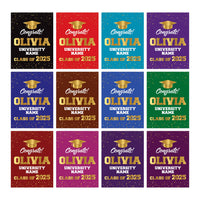 Personalized College Graduation Garden Flag, Double Sided Custom School, University Logo, Class of 2025 Yard Sign, Graduate Celebration Flag
