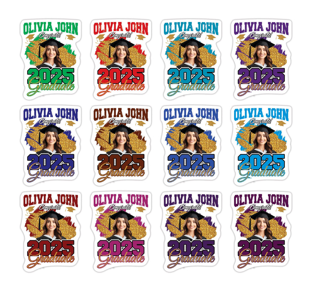 Custom Face Fans With Wooden Handle, Graduation Head, Grad Face Fans, Class of 2025 Head Fans, Graduation Faces on a Stick