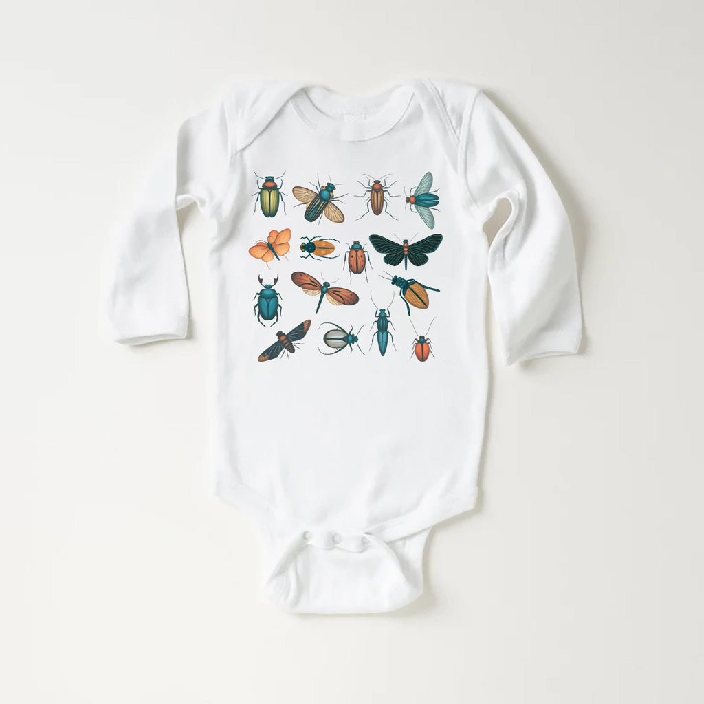 Retro Bugs Onesie, Baby Bodysuit, Baby Shirt, Toddler Sweatshirt - Vintage Entomologist Outfit, Insect Baby Gift, Nature-Loving Baby Clothes