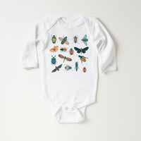 Retro Bugs Onesie, Baby Bodysuit, Baby Shirt, Toddler Sweatshirt - Vintage Entomologist Outfit, Insect Baby Gift, Nature-Loving Baby Clothes