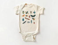 Retro Bugs Onesie, Baby Bodysuit, Baby Shirt, Toddler Sweatshirt - Vintage Entomologist Outfit, Insect Baby Gift, Nature-Loving Baby Clothes