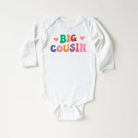 Big Cousin Onesie, Baby Bodysuit, Baby Shirt, Toddler Sweatshirt - Retro Boys Matching Cousin Outfit, Cute Family Gift, Cousin Crew Clothes