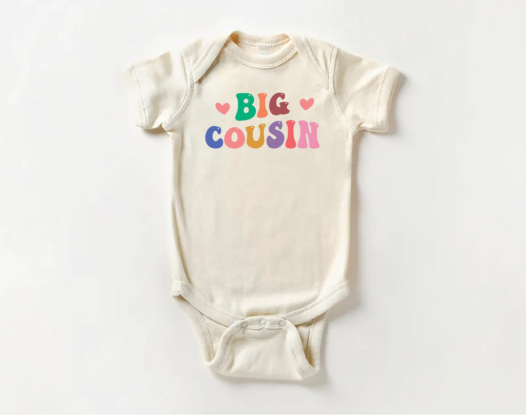 Big Cousin Onesie, Baby Bodysuit, Baby Shirt, Toddler Sweatshirt - Retro Boys Matching Cousin Outfit, Cute Family Gift, Cousin Crew Clothes