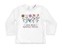 Live Wild Flower Child Onesie, Baby Bodysuit, Baby Shirt, Toddler Sweatshirt - Boho Baby Girl Outfit, Cute Floral Baby Gift, Hippie Style