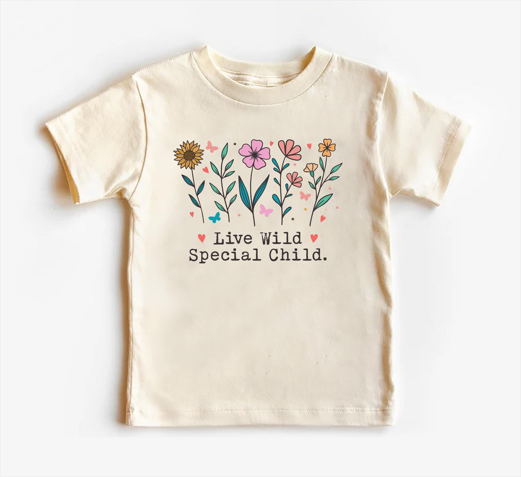 Live Wild Flower Child Onesie, Baby Bodysuit, Baby Shirt, Toddler Sweatshirt - Boho Baby Girl Outfit, Cute Floral Baby Gift, Hippie Style