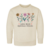 Live Wild Flower Child Onesie, Baby Bodysuit, Baby Shirt, Toddler Sweatshirt - Boho Baby Girl Outfit, Cute Floral Baby Gift, Hippie Style