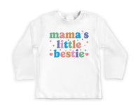 Mommy’s Little Bestie Onesie, Baby Bodysuit, Baby Shirt, Toddler Sweatshirt - Cute Minimalist Mother’s Day Outfit, Baby Gift for Mom & Me