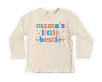 Mommy’s Little Bestie Onesie, Baby Bodysuit, Baby Shirt, Toddler Sweatshirt - Cute Minimalist Mother’s Day Outfit, Baby Gift for Mom & Me