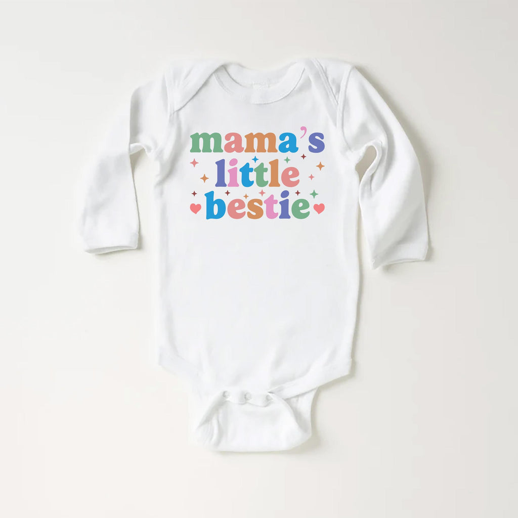 Mommy’s Little Bestie Onesie, Baby Bodysuit, Baby Shirt, Toddler Sweatshirt - Cute Minimalist Mother’s Day Outfit, Baby Gift for Mom & Me