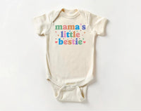 Mommy’s Little Bestie Onesie, Baby Bodysuit, Baby Shirt, Toddler Sweatshirt - Cute Minimalist Mother’s Day Outfit, Baby Gift for Mom & Me