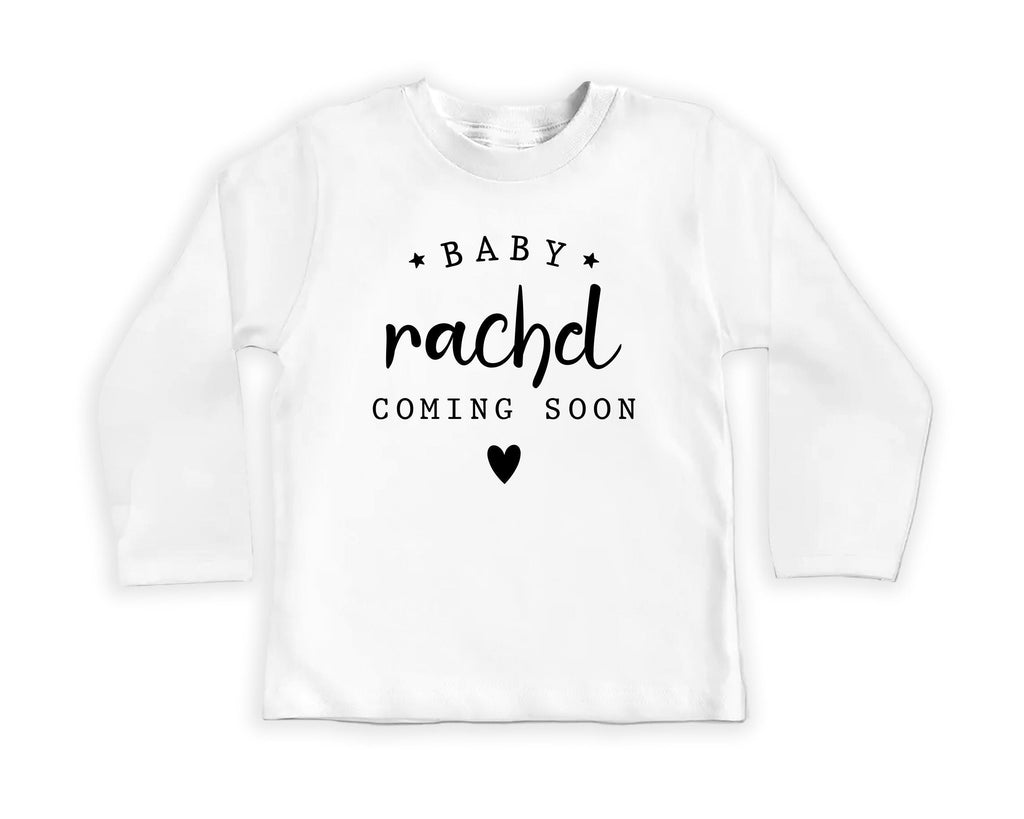 Personalized Announcement Onesie, Baby Bodysuit, Baby Shirt, Toddler Sweatshirt - Vintage Coming Soon Outfit, Custom Baby Reveal Gift Idea