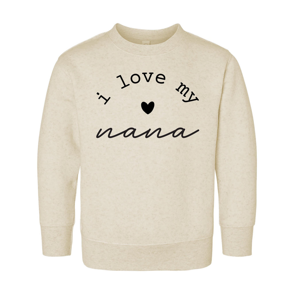 I Love My Nana Onesie, Baby Bodysuit, Baby Shirt, Toddler Sweatshirt - Minimalist I Love Grandma Outfit, Cute Baby Gift for Nana & Grandma