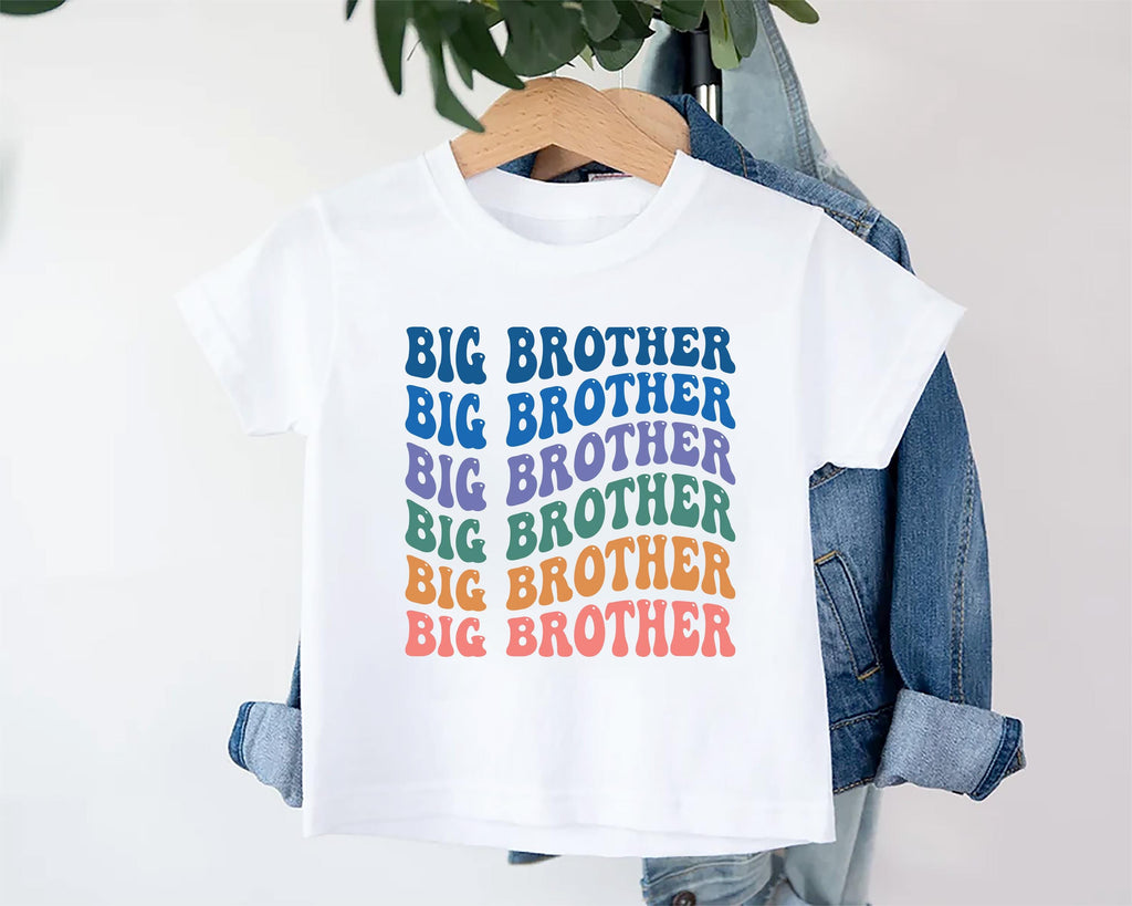 Big Brother Onesie, Baby Bodysuit, Baby Shirt, Toddler Sweatshirt - Retro Sibling Outfit, Cute Big Brother Gift, Family Announcement Clothes