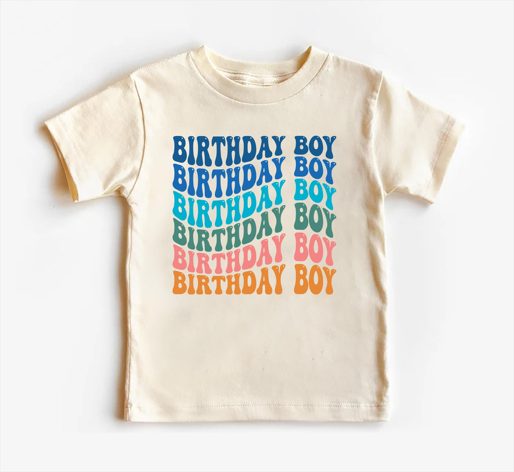 Retro Birthday Boy Onesie, Baby Bodysuit, Baby Shirt, Toddler Sweatshirt - Rainbow Birthday Outfit for Boys, Cute Party Gift, Colorful Look