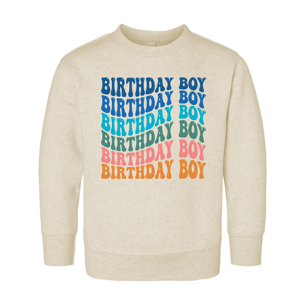 Retro Birthday Boy Onesie, Baby Bodysuit, Baby Shirt, Toddler Sweatshirt - Rainbow Birthday Outfit for Boys, Cute Party Gift, Colorful Look