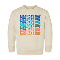 Retro Birthday Boy Onesie, Baby Bodysuit, Baby Shirt, Toddler Sweatshirt - Rainbow Birthday Outfit for Boys, Cute Party Gift, Colorful Look