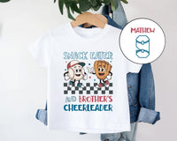 Custom Baseball Baby Bodysuit, Baby Shirt, Toddler Sweatshirt, Brother Cheerleader Tee, Little Sibling Softball College Game Gift, Two Sided
