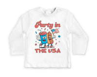 Retro 4th of July Baby Bodysuit, Baby Shirt, Toddler Sweatshirt - Party in the USA Outfit, Patriotic Memorial Day Baby Gift, Red White Blue