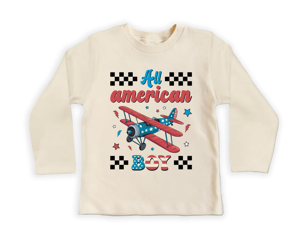 Fourth of July Baby Bodysuit, Baby Shirt, Toddler Sweatshirt - American Boy Retro Patriotic Outfit, Vintage 4th of July Baby Gift USA
