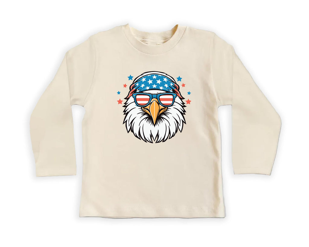 Patriotic Eagle Baby Bodysuit, Baby Shirt, Toddler Sweatshirt - Boys America Outfit, 4th of July Baby Gift, Bald Eagle USA Freedom Clothes