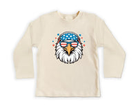 Patriotic Eagle Baby Bodysuit, Baby Shirt, Toddler Sweatshirt - Boys America Outfit, 4th of July Baby Gift, Bald Eagle USA Freedom Clothes