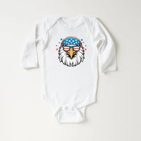 Patriotic Eagle Baby Bodysuit, Baby Shirt, Toddler Sweatshirt - Boys America Outfit, 4th of July Baby Gift, Bald Eagle USA Freedom Clothes