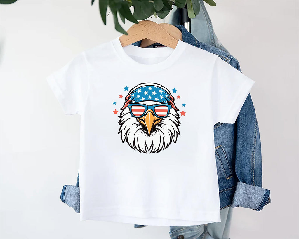 Patriotic Eagle Baby Bodysuit, Baby Shirt, Toddler Sweatshirt - Boys America Outfit, 4th of July Baby Gift, Bald Eagle USA Freedom Clothes