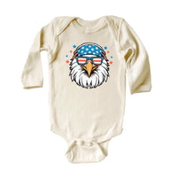 Patriotic Eagle Baby Bodysuit, Baby Shirt, Toddler Sweatshirt - Boys America Outfit, 4th of July Baby Gift, Bald Eagle USA Freedom Clothes