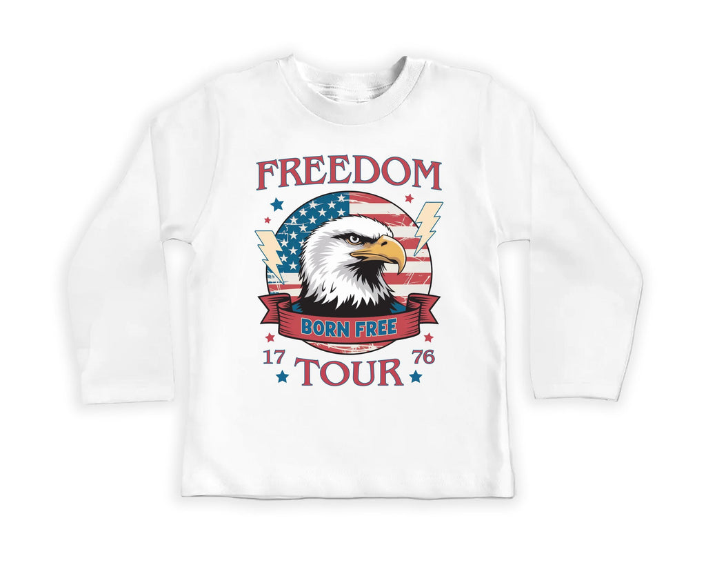 Freedom Eagle Baby Bodysuit, Baby Shirt, Toddler Sweatshirt - Boys Patriotic Outfit, 4th of July Baby Gift, Bald Eagle USA Independence Day